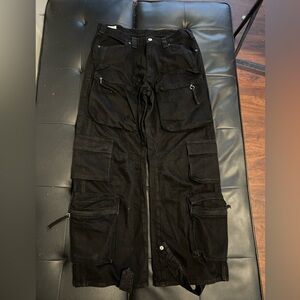 Zara Black Cargo Pants for Men